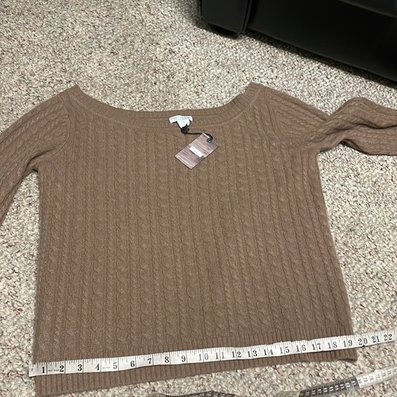 Oats cashmere 100% cashmere sweater with zip sleeve and boat neck - Picture 7 of 8